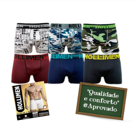 Kit 10 Cuecas Boxer